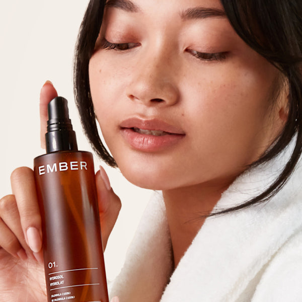 Five pure, 100% natural hydrating flower waters, each one a complement to the facial oil of the same number.